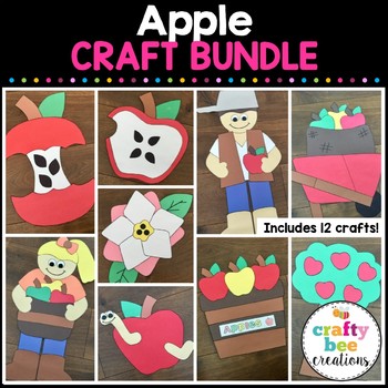 Preview of Apple Crafts Bundle | Johnny Appleseed | Apple Activities | 10 Apples on Top