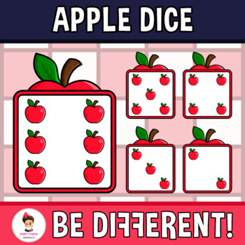 Preview of Apple Dice Clipart