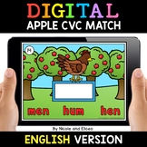 Apple Digital CVC Word Work for Google Classroom 2 - Dista
