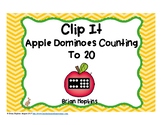 Apple Dominoes to 20 Clip It