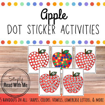 Preview of Apple Dot Sticker Activities
