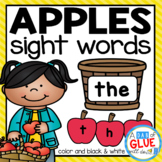 Apple Sight Words | Apple Literacy Centers | Editable Sigh