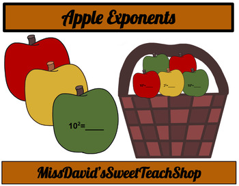 Preview of Apple Exponents Math Craft