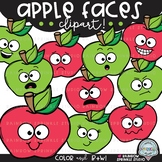 Apple Faces Clipart