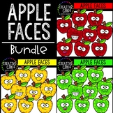 Apple Faces: School Clipart {Creative Clips Clipart}