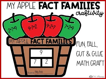 Preview of Apple Fact Family Craftivity