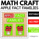 Apple Fact Family Fall Math Craft Bulletin Board 1st grade