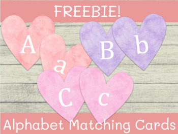 Preview of Valentines Heart ALPHABET Letter Match {FREE!} Toddler Preschool Busy Bag