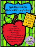 Apple Flashcards for Math and Literacy Centers