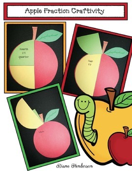 fraction activities apple fraction craft for whole half quarter