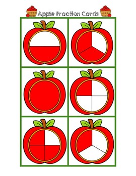 Apple Fractions Review by Little Learning Lane | TpT