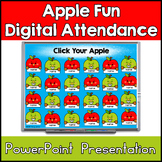 Apple Fun Editable Digital Attendance PowerPoint Presentation