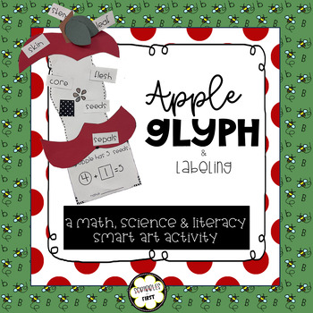 Preview of Apple Glyph: Math, Science & Writing Bulletin Board Craft/Activity
