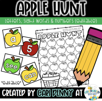 Preview of Apple Hunt (editable)