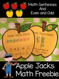 Apple Jacks Math Freebie