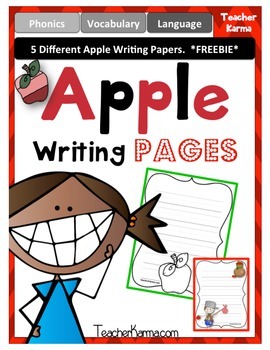 Apple Writing Johnny Appleseed - 