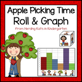 Apple Math Roll & Graph Activity
