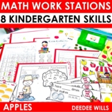 Apple Kindergarten Math Centers Stations Games Activities 