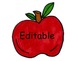 Apple Labels Editable by The Harrison Twins Teachers Pay Teachers