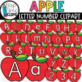 Apple Letter Number Clipart {Alphabet Clipart}