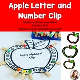 Apple Letter and Number Clip-Fall-Back to School