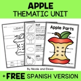 Apple Activities Thematic Unit + FREE Spanish