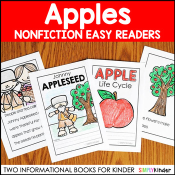 Preview of Apple Life Cycle & Johnny Appleseed Nonfiction Reader, Apple Activities Kinder
