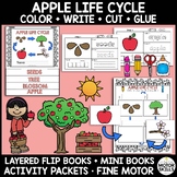 Apple Life Cycle - Layered Flip Book, Mini Book, Activity Packet