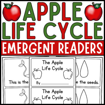 Preview of Apple Life Cycle Mini Book for Emergent Readers • Life Cycle of an Apple