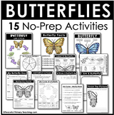 Butterflies Life Cycle Printable NO PREP Activities First Grade