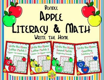 Preview of Apple Literacy and Math Bundle | Distance Learning