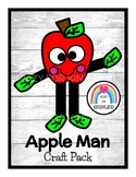 Apple Man Craft for Autumn, Fall, Johnny Appleseed Center 