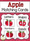 Apple Matching Cards - Letters, Numbers, Shapes, Sounds