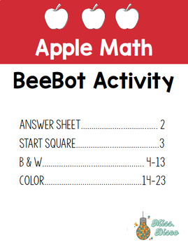 Preview of Apple Math BeeBot Activity