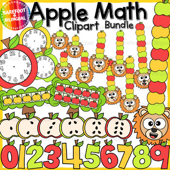 Preview of Apple Math Clipart Mini Bundle