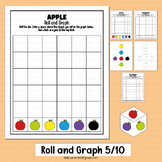 Apple Math Graphing Math Activities Roll and Graph Countin