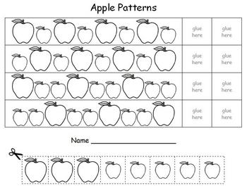Apple Math - Patterns by D Conway | Teachers Pay Teachers