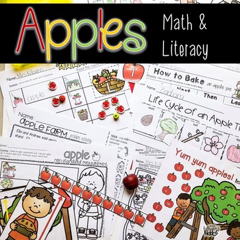 Preview of Apples | Math and Literacy Activities |