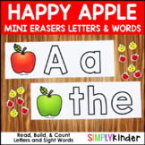 Apple Mini Eraser Activities - Letters and Words