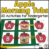 Apple Morning Tubs for Kindergarten