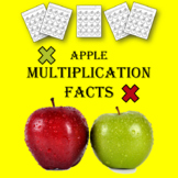 Apple Multiplication, Math Fact Practice and Data Collecti