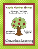 Apple Number Games Pack - 10 Frames - 0-20 - Learning Centers