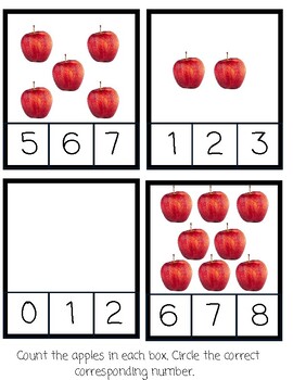 Apple Numbers Worksheets (full) by Made by Mariah | TPT