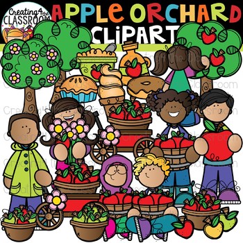 Preview of Apple Orchard Clipart {Fall Clipart}
