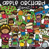 Apple Orchard Clipart {apple picking clipart}