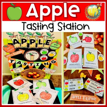 Preview of Apple Orchard Dramatic Play Freebie: Apple Taste Testing Activities and Decor