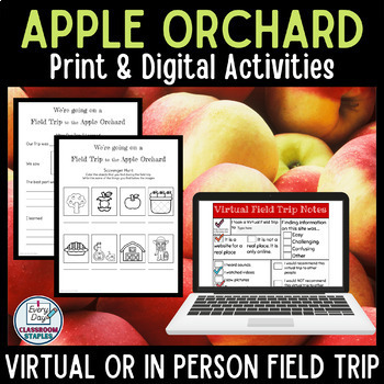 Apple Orchard Field Trip Guide - Print and Digital for in person or ...
