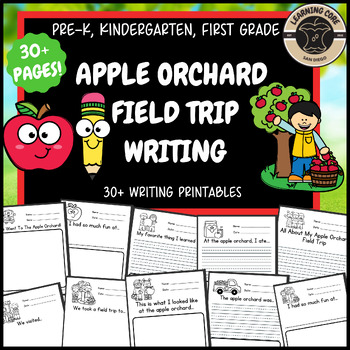 Preview of Apple Orchard Field Trip Writing PreK Kindergarten First Grade TK UTK