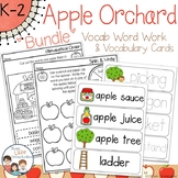 Apple Orchard Spelling Word Work and Vocabulary Cards Bund