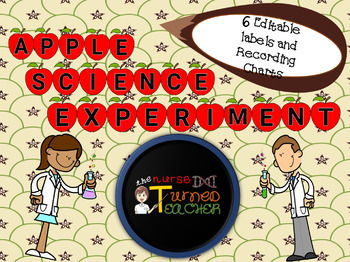 Preview of Apple Oxidation Experiment - Editable Version